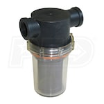 General Pump Clear Bowl Filter w/ Stainless 50 Mesh Screen (1/2" NPT)