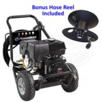 PowerBOSS 3800 PSI (Gas - Cold Water) Pressure Washer w/ Honda Engine & Bonus Hose Reel