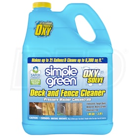 Simple Green Oxy Solve Pressure Wash Deck & Fence Cleaner (1-Gallon)