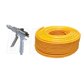 Pressure-Pro Heavy-Duty Trigger AG Chemical Spray Gun (1000 PSI) & 200-Foot (3/8") Yellow AG Chemical Spray Hose (570 PSI)