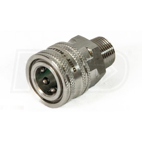Dirt Killer 3/8" Male NPT with 3/8" Female Quick Connect Coupler (Stainless Steel)