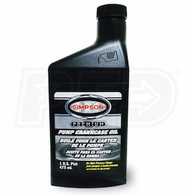 Simpson Premium Pump Crankcase Oil 15W40 (16 Oz.)