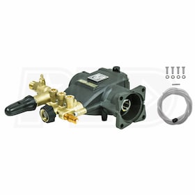 View AAA DW2536 Fully Plumbed 3700 PSI 2.5 GPM Triplex Pressure Washer Pump Kit w/ PowerBoost (Pump Model 7117086)