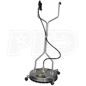 BE Power Equipment Whirl-A-Way Professional 24" Stainless Steel Surface Cleaner (5000 PSI 300°F)