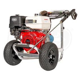 View Simpson Professional ALH4240 4200 PSI (Gas - Cold Water) Aluminum Frame Pressure Washer w/ CAT Pump & Honda GX390 Engine