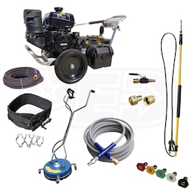 View Pressure-Pro 4000 PSI Deluxe Start Your Own Pressure Washing Business Kit w/ Belt-Drive, Aluminum Frame, GP Pump & Electric Start Kohler Engine