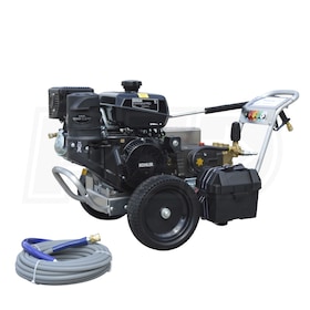 View Pressure-Pro Eagle II 4000 PSI (Gas - Cold Water) Belt-Drive Aluminum Frame Pressure Washer w/ General Pump & Electric Start Kohler Engine