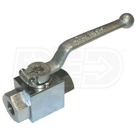 MTM Hydro 3/8" F Chrome Plated Steel Ball Valve (7000 PSI / 176°)