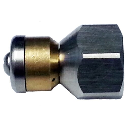 MTM Hydro 17.0837 Fixed Sewer Jetting Nozzle SS 1//4/" NPTF 5.5