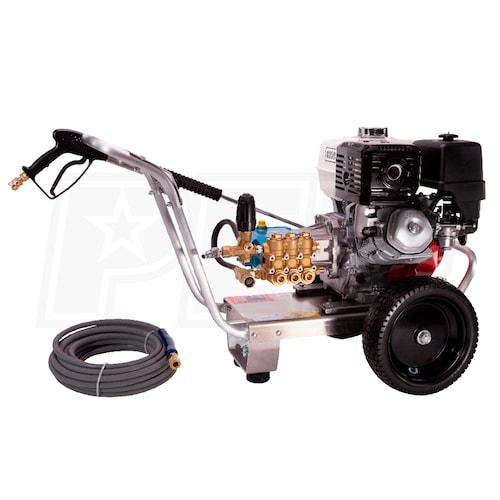 Pressure-Pro E4042HC-20 Professional 4000 PSI Gas - Cold Water Aluminum Frame  Pressure Washer w/ CAT Pump & Honda GX390 Engine