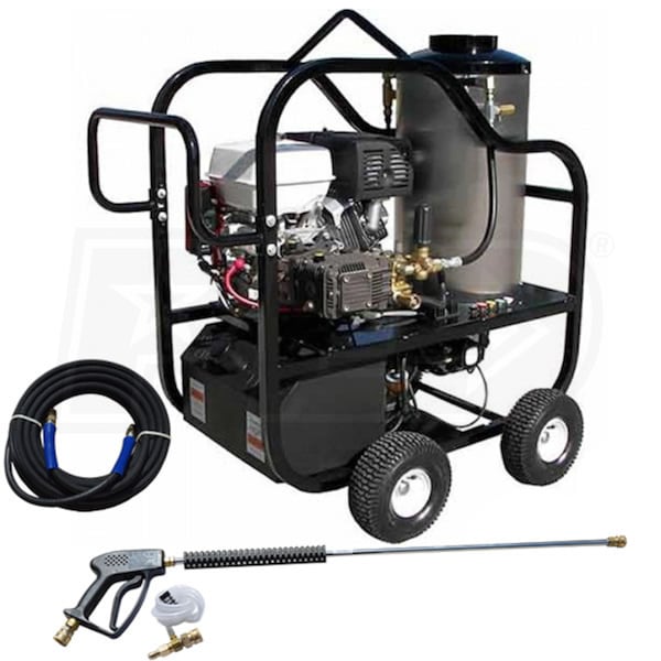 Pressure-Pro 4012-10A 4000 PSI (Gas - Hot Water) Pressure Washer w/ Electric Start Honda Engine 