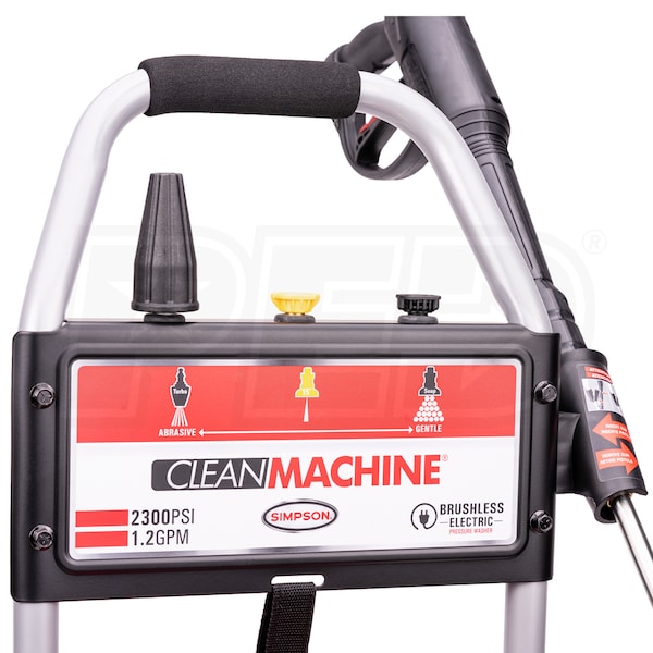 Black Simpson Cleaning 61016 2300 PSI at 1.2 GPM Simpson Electric Pressure Washer