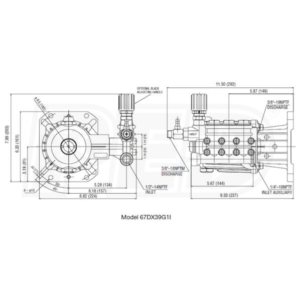 Cat Pumps 67DX39G1I