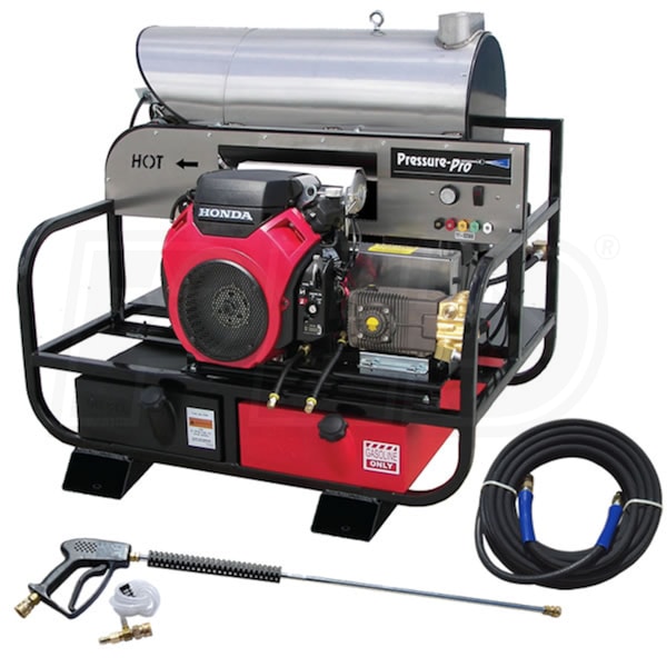 Portable Gas-Powered Hot Water Industrial Pressure Washers