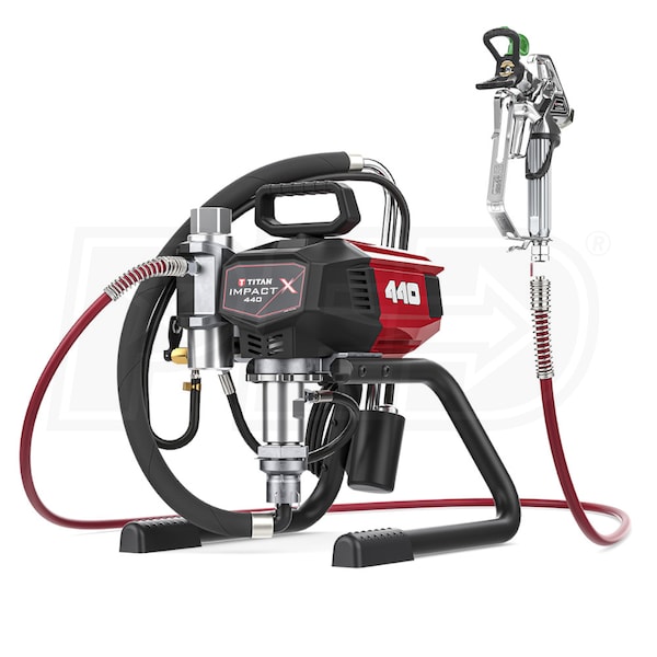 Titan Impact 440 3300 PSI 0.54 GPM Electric Skid Airless Sprayer Skid w/  Gun, Hose & Tip