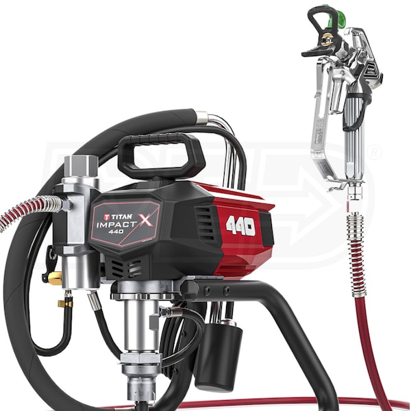 Titan Impact 440 3300 PSI 0.54 GPM Electric Skid Airless Sprayer Skid w/  Gun, Hose & Tip