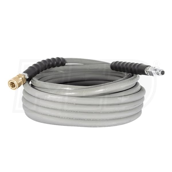 50ft 4000 PSI 50' GRAY Non-Marking Pressure Washer Hose Length W/ Ends 