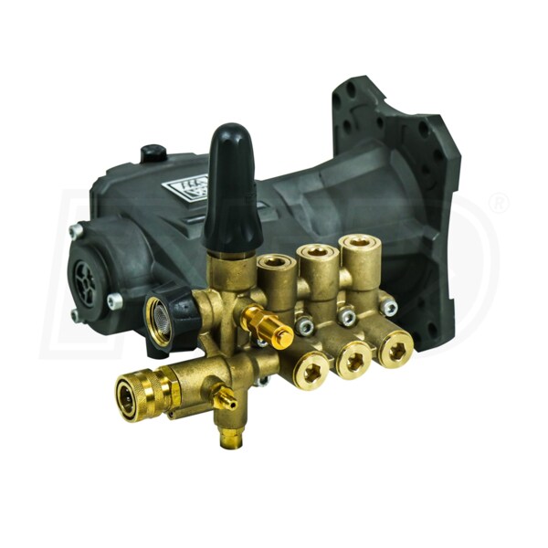 AAA 94GA13 Fully Plumbed 4400 PSI 3.3 GPM Horizontal Triplex Pressure Washer Pump Kit w/ PowerBoost