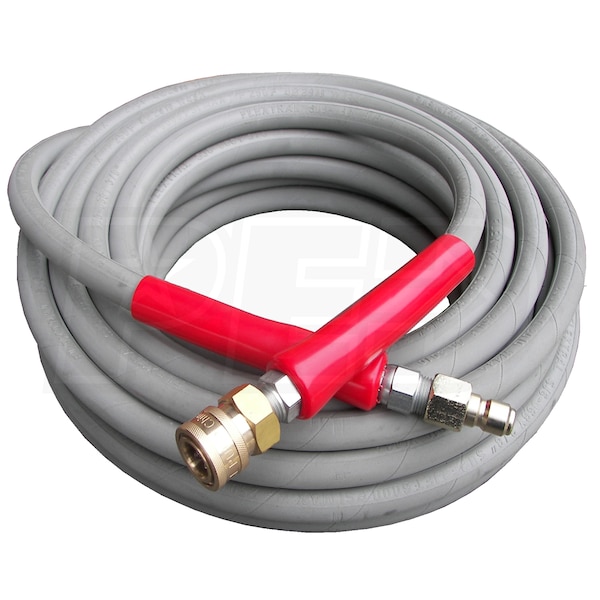 x 100 ft Non-Marking 4000 PSI Pressure Washer Replacement Hose with Quick Connect Pressure-Pro AHS285 3/8 in 