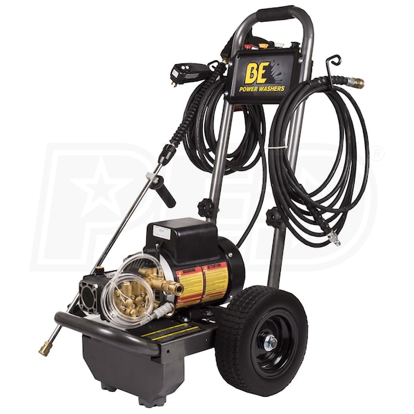 BE Power Equipment B1115EA BE Professional 1100 PSI Electric Cold Water Pressure Washer w Comet Triplex Pump