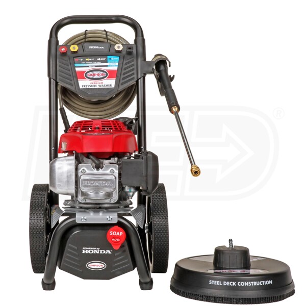Simpson MS60805S MegaShot 3000 PSI GasCold Water Pressure Washer w