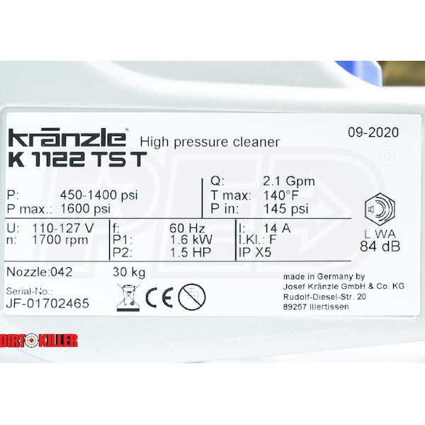 Kranzle K1122TST