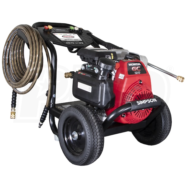 Simpson 61023 IR61023 Industrial Series 2700 PSI Gas Cold Water Pressure Washer w/ Honda GC190